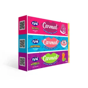 Achados e Ofertas Imperdíveis 31 kit infantil de pasta de dente carmed com flúor fini 3 bisnagas 70g - Unico