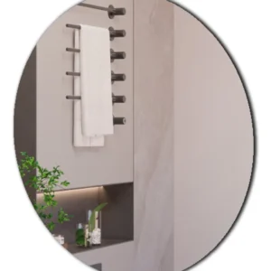 Achados e Ofertas Imperdíveis 29 Espelho Redondo 50cm Para Banheiro Decoração Polido Lapidado