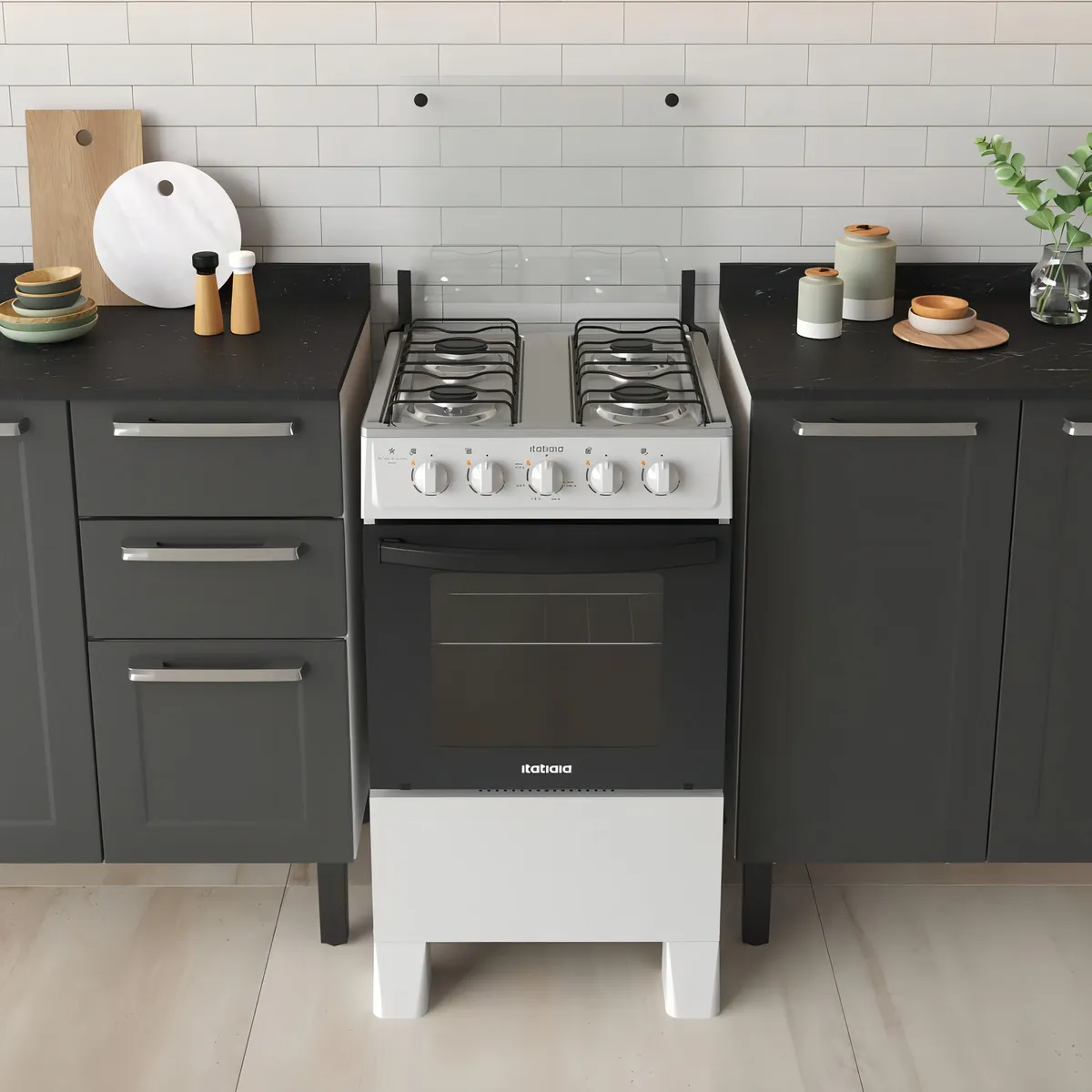 Fogão 4 Bocas Star Clean Itatiaia Branco